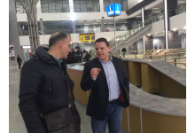 Министър Христо Алексиев на Централна жп гара София